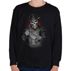 PRINTFASHION Végrehajtó - Gyerek pulóver - Fekete