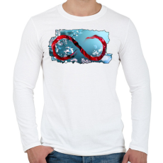 PRINTFASHION Végtelen. - Férfi hosszú ujjú póló - Fehér