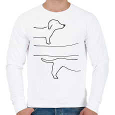 PRINTFASHION végtelen tacsi fekete - Férfi pulóver - Fehér
