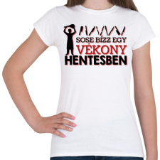 PRINTFASHION Vékony hentes - Női póló - Fehér női póló