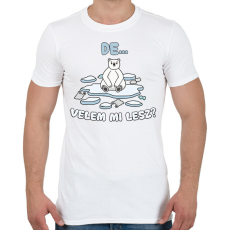 PRINTFASHION Velem mi lesz? - Férfi póló - Fehér