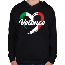 PRINTFASHION Velence - Gyerek kapucnis pulóver - Fekete gyerek pulóver, kardigán