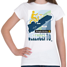 PRINTFASHION Velencei-tó körbetekerés pipa - Női póló - Fehér