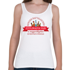 PRINTFASHION Velük ünnepelek - Női atléta - Fehér