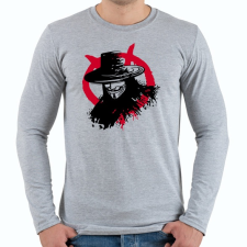 PRINTFASHION Vendetta - Férfi hosszú ujjú póló - Sport szürke férfi póló
