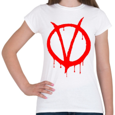 PRINTFASHION Vendetta logo - Női póló - Fehér női póló