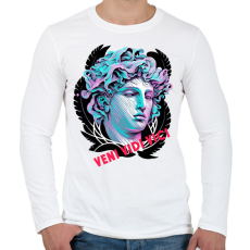 PRINTFASHION Veni Vidi Vici - Férfi hosszú ujjú póló - Fehér