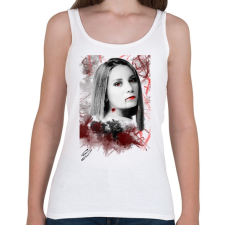 PRINTFASHION Vér és fajdalom - Női atléta - Fehér női trikó