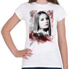 PRINTFASHION Vér és fajdalom - Női póló - Fehér női póló