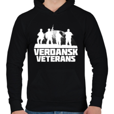 PRINTFASHION Verdansk Veterans - Férfi kapucnis pulóver - Fekete férfi pulóver, kardigán