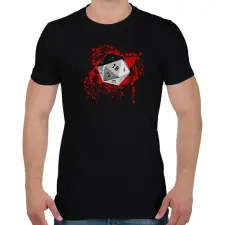 PRINTFASHION Véres D20 - Férfi póló - Fekete férfi póló