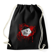 PRINTFASHION Véres D20 - Sportzsák, Tornazsák - Fekete tornazsák