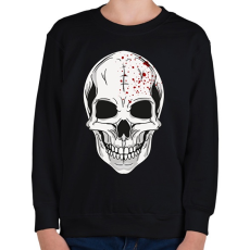 PRINTFASHION Véres koponya - Gyerek pulóver - Fekete