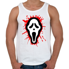 PRINTFASHION Véres sikoly - Férfi atléta - Fehér atléta, trikó