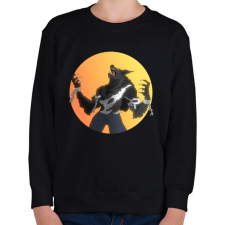 PRINTFASHION Vérfarkas - Gyerek pulóver - Fekete gyerek pulóver, kardigán