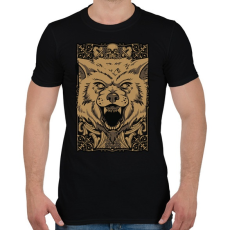 PRINTFASHION Vérszomjas farkas - Férfi póló - Fekete