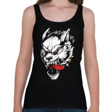 PRINTFASHION Vérszomjas farkas - Női atléta - Fekete