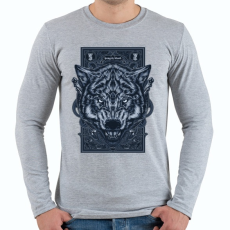 PRINTFASHION Vérszomjas - Férfi hosszú ujjú póló - Sport szürke