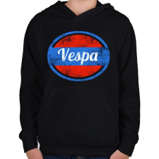 PRINTFASHION vespa - Gyerek kapucnis pulóver - Fekete gyerek pulóver, kardigán