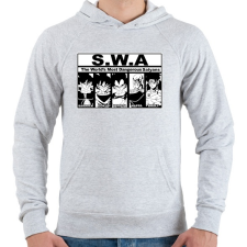 PRINTFASHION Veszélyes csillagharcosok - Férfi kapucnis pulóver - Sport szürke férfi pulóver, kardigán