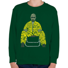 PRINTFASHION Veszélyes vagyok - Gyerek pulóver - Sötétzöld