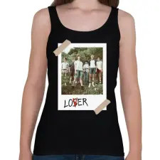 PRINTFASHION Vesztesek  - Női atléta - Fekete női trikó