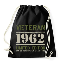 PRINTFASHION Veteran_1962 - Sportzsák, Tornazsák - Fekete tornazsák