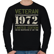 PRINTFASHION Veteran_1972 - Férfi pulóver - Fekete