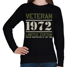 PRINTFASHION Veteran_1972 - Női pulóver - Fekete női pulóver, kardigán