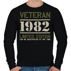 PRINTFASHION Veteran_1982 - Férfi pulóver - Fekete