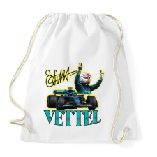 PRINTFASHION Vettel F1 - Sportzsák, Tornazsák - Fehér tornazsák