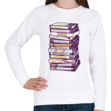 PRINTFASHION VHS kazetták - Női pulóver - Fehér