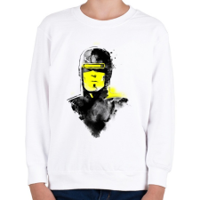 PRINTFASHION Vhs man - Gyerek pulóver - Fehér gyerek pulóver, kardigán