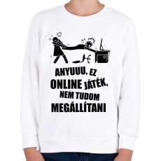 PRINTFASHION Vicces gamer minta - Gyerek pulóver - Fehér