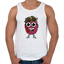 PRINTFASHION Vicces napszemüveges cseresznye - Férfi atléta - Fehér atléta, trikó