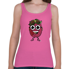 PRINTFASHION Vicces napszemüveges cseresznye - Női atléta - Rózsaszín