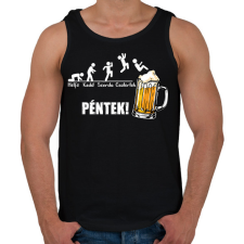 PRINTFASHION Vicces sörös hét - Férfi atléta - Fekete atléta, trikó