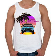 PRINTFASHION Vice City - BMW - Férfi atléta - Fehér