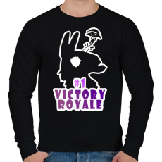 PRINTFASHION Victory Royale - Férfi pulóver - Fekete