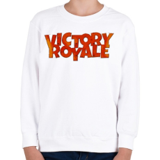 PRINTFASHION Victory Royale - Gyerek pulóver - Fehér