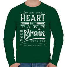 PRINTFASHION Vidd magaddal - Férfi pulóver - Sötétzöld