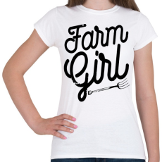 PRINTFASHION Vidéki lány - Női póló - Fehér