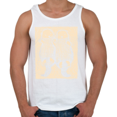 PRINTFASHION Vidra pár - Férfi atléta - Fehér