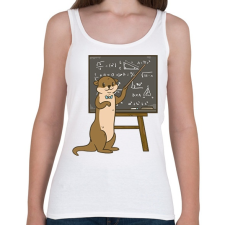 PRINTFASHION Vidra tanár - Női atléta - Fehér női trikó