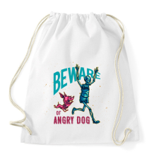 PRINTFASHION Vigyázz a mérges kutyával - Sportzsák, Tornazsák - Fehér tornazsák