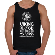 PRINTFASHION Viking blood - Férfi atléta - Fekete