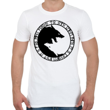 PRINTFASHION Viking farkasok - Férfi póló - Fehér férfi póló
