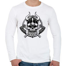 PRINTFASHION Viking  - Férfi hosszú ujjú póló - Fehér