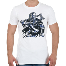 PRINTFASHION Viking - Férfi póló - Fehér férfi póló