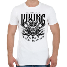 PRINTFASHION viking - Férfi póló - Fehér